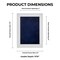 Classic White Wood Shadown Box Frame with Acrylic Front - Navy Blue Suede Backing, 30 Sizes